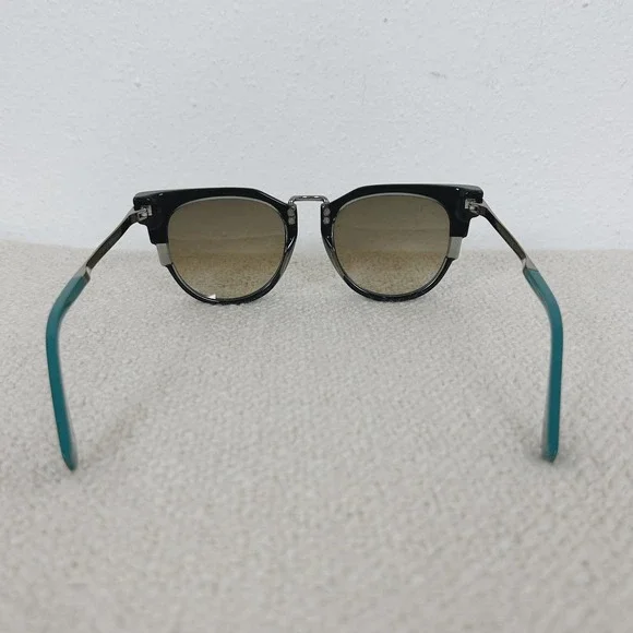 FENDI Teal Gray Cat‎ Eye Metropolis Sunglasses - www  display picture 1
